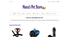 Desktop Screenshot of nanaspetstore.com